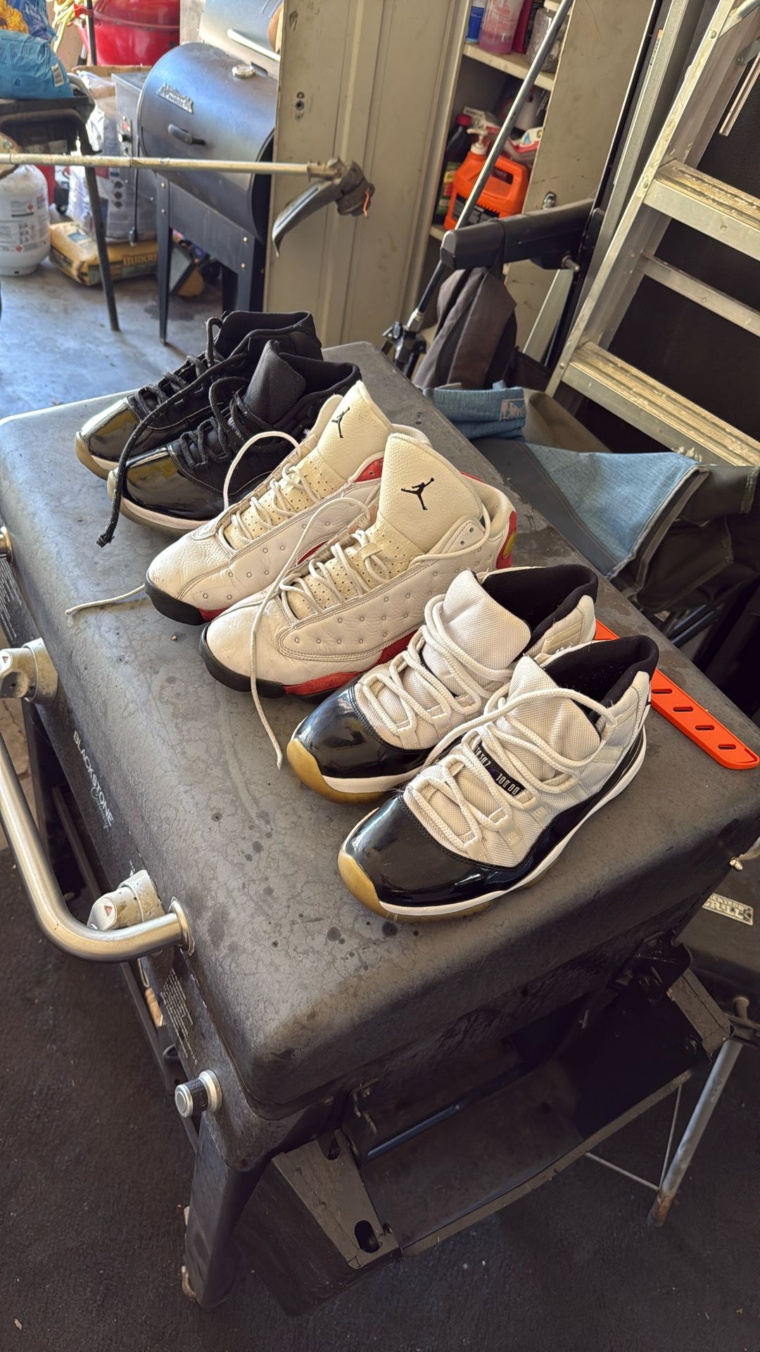 Jordan’s All 3 Size Two 8 1/2 One Size 10