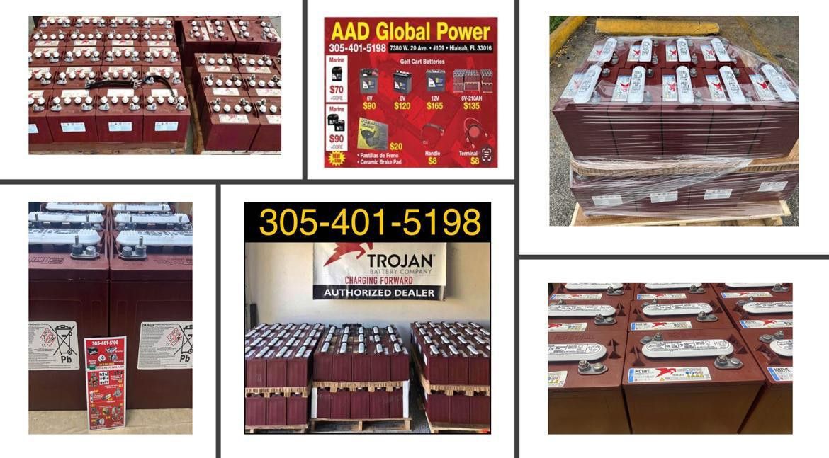 Baterías 6volt Trojan Para Exportación