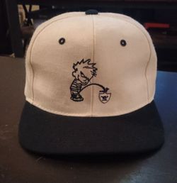 Vintage calvin and hobbes raiders snapback
