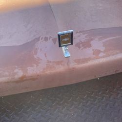 Hood Chevy Silverado Good Condition With Chevy Emblem On The Hood 