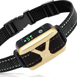 Bark Collar, Dog Bark Collar for Large Medium Small Dogs,Smart Bark Collar,Rechargeable Anti Barking Training Collar with 5 Adjustable Sensitivity,Bar