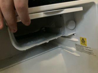 Black mini fridge