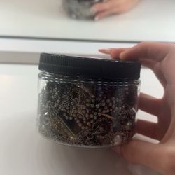 Silver Mystery Jewelry Jar 