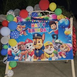 Paw Patrol Backdrop