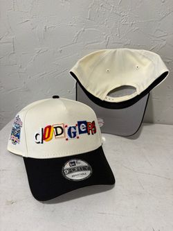 MLB new era Los Angeles dodgers off white black brim 40th anniversary patch 9forty a frame SnapBack hats