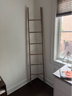 Decorative wooden rustic ladder