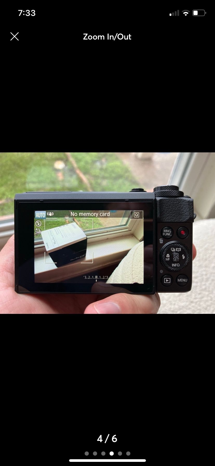 Canon Powershot g7x Mark II