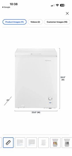 Chest Freezer - 5 Cu. ft. Garage ready