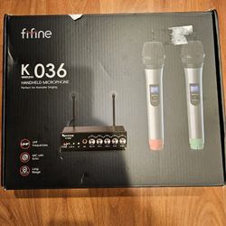 FIFINE K036 Dual Wireless Microphones System 