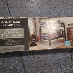 Better Homes & Gardens Solid Wood Twin Bunk Bed – $150