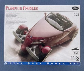 VINTAGE 1997  TESTORS #187 PLYMOUTH PROWLER METAL BODY FACTORY SEALED CAR KIT