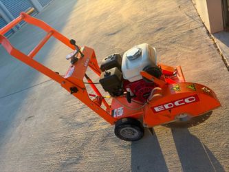 Edco Concrete Saw 14inch blade like new Honda engine $1700