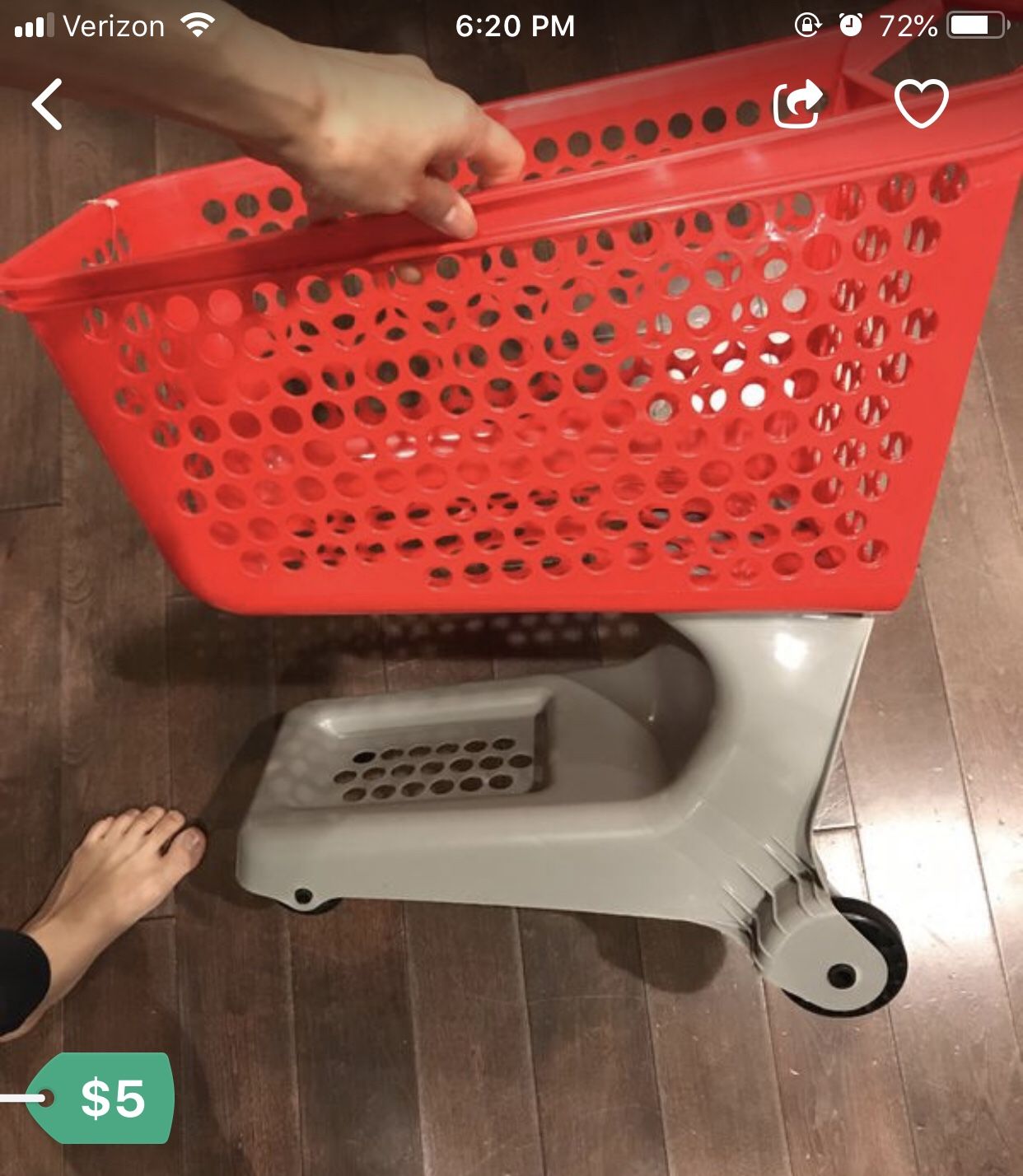 Kids shopping cart - looks like target cart