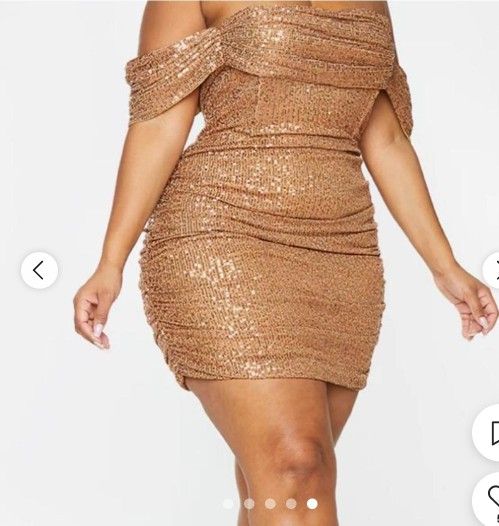 New size 18 PrettyLittleThing Curve Women's Dress ( Reseda ca)