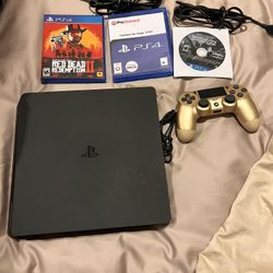 Sony PS4 Slim 4 1TB Bundle- Great Condition
