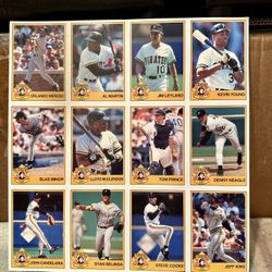 Baseball Cards Uncut Sheet