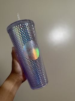 Starbucks 2019 Holiday Season IRIDESCENT COLD CUP – BLING PLATINUM, 24 Fl Oz