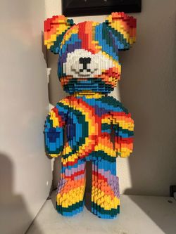 3-D rainbow bear