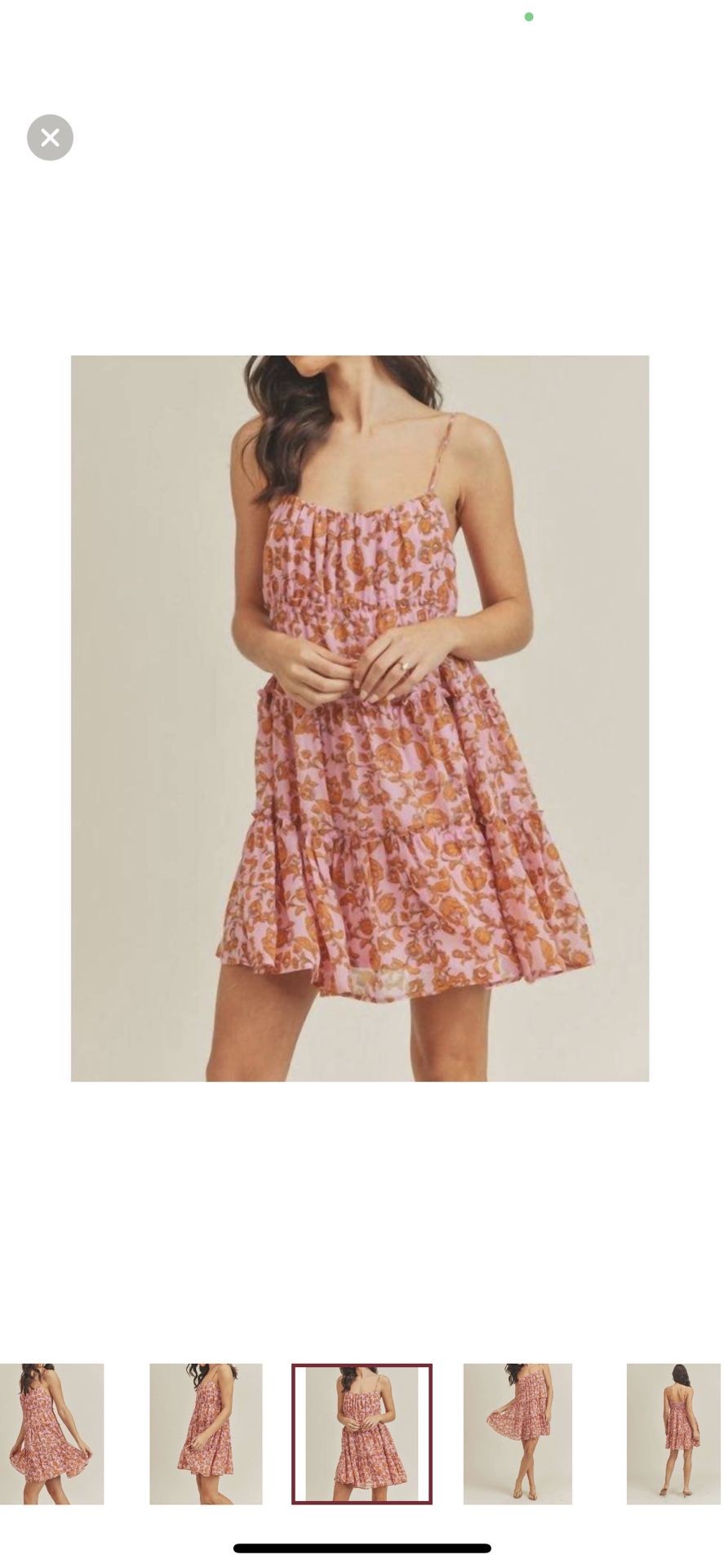 LUSH NWT Asher Floral Mini Dress Size Small
