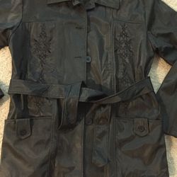 Ladies Waterproof Lightweight Jacket/Coat With Belt 