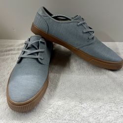 Tom’s Lace Up Sneakers Gray Size 11.5