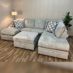 CALNITA SISAL 2-PIECE RAF CHAISE SECTIONAL