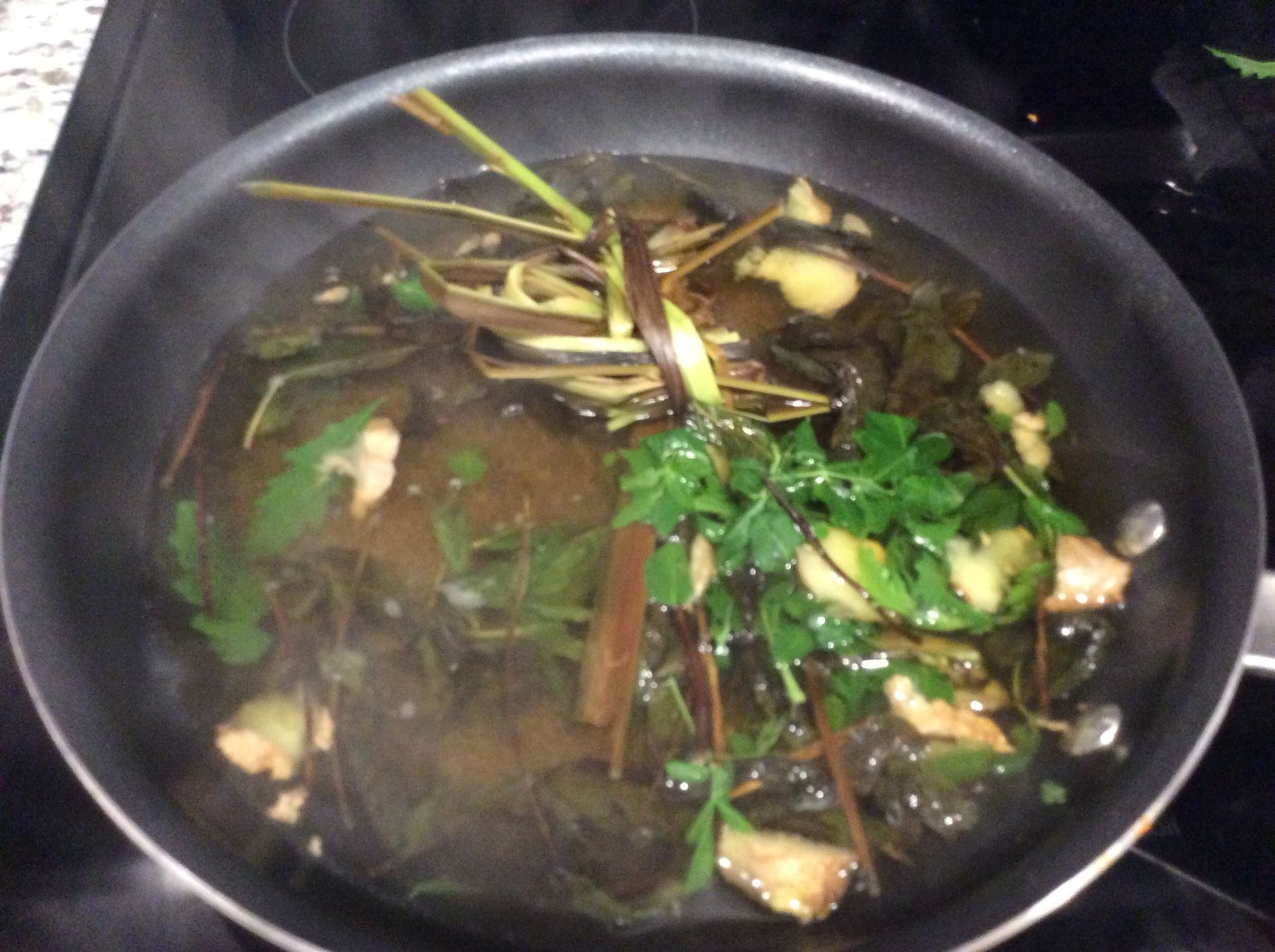 Postpartum herbal steam