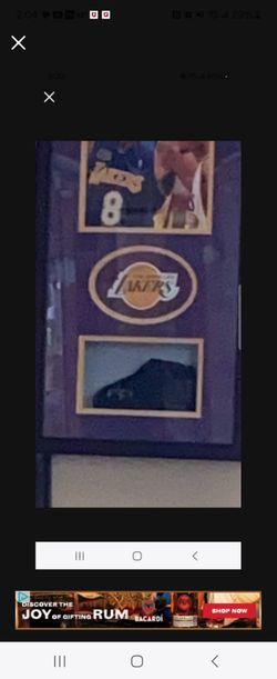 Kobe Bryant frame autograph baby shoe with jsa letter
