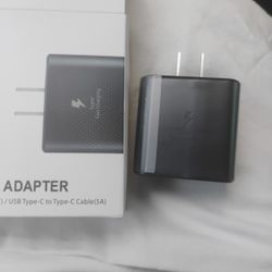 Wall Charger Type -C Plug In Works Quickly 45 Watts 