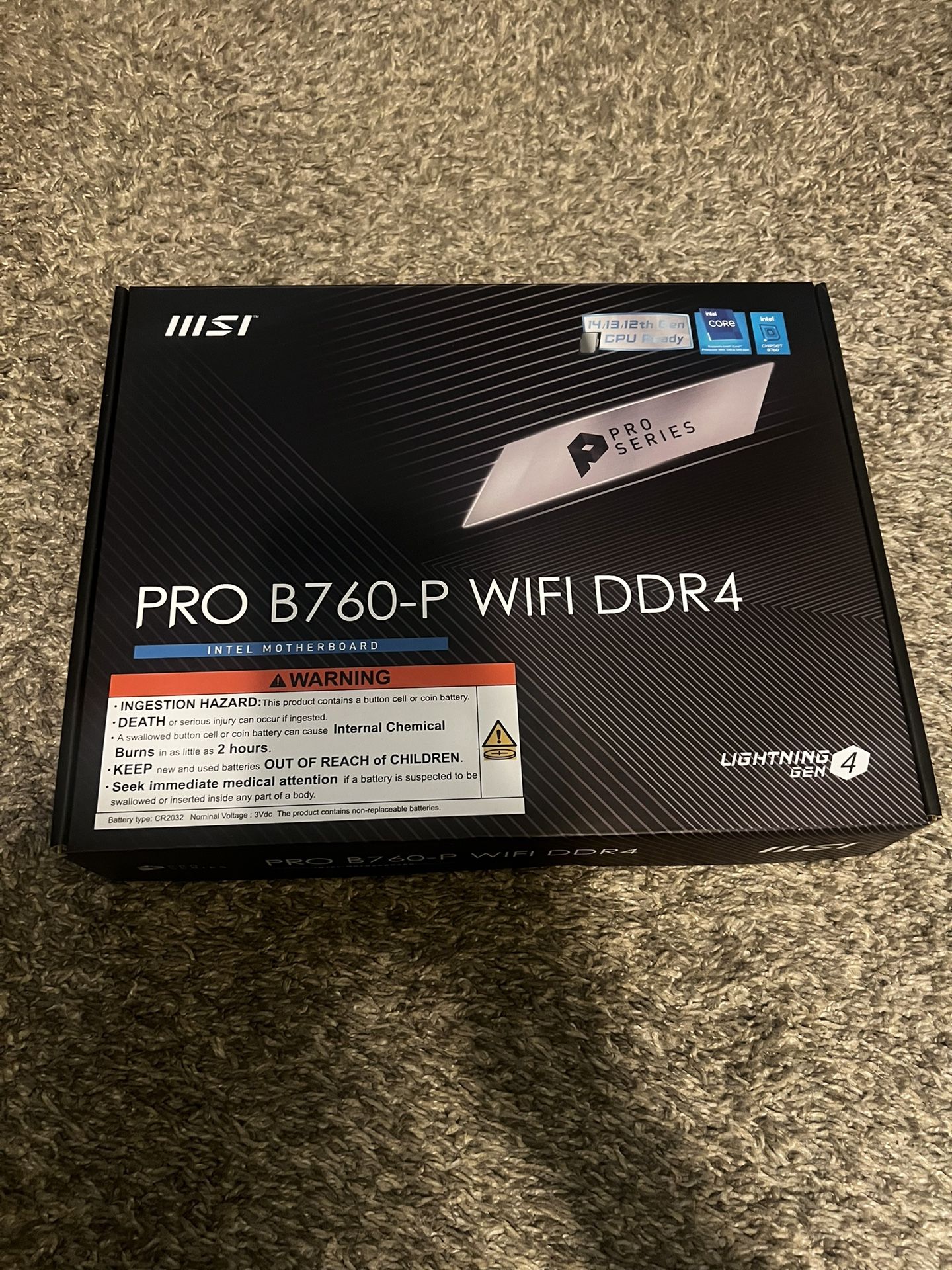 MSI PRO B760-P Intel Motherboard 