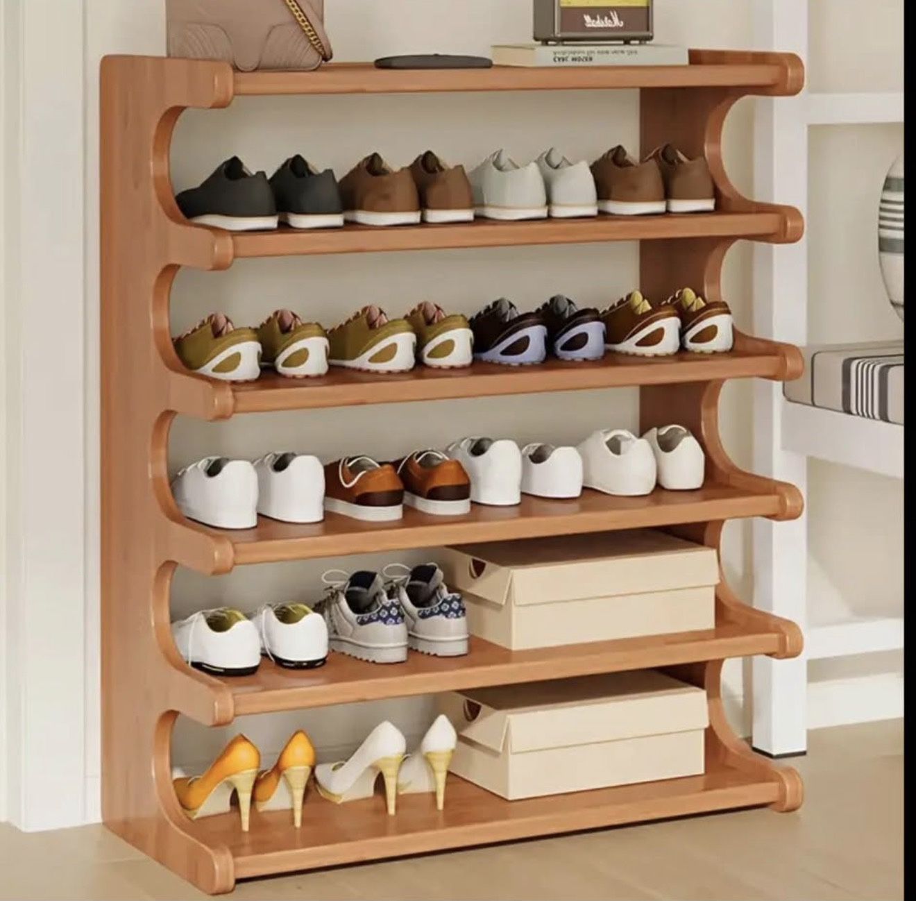 6-tier Bamboo Shoe Rack