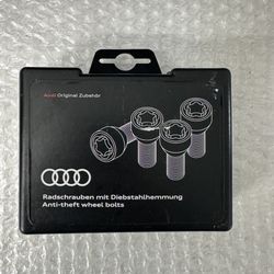 1(contact info removed) AUDI LOCKING WHEEL NUT BOLTS SET OEM