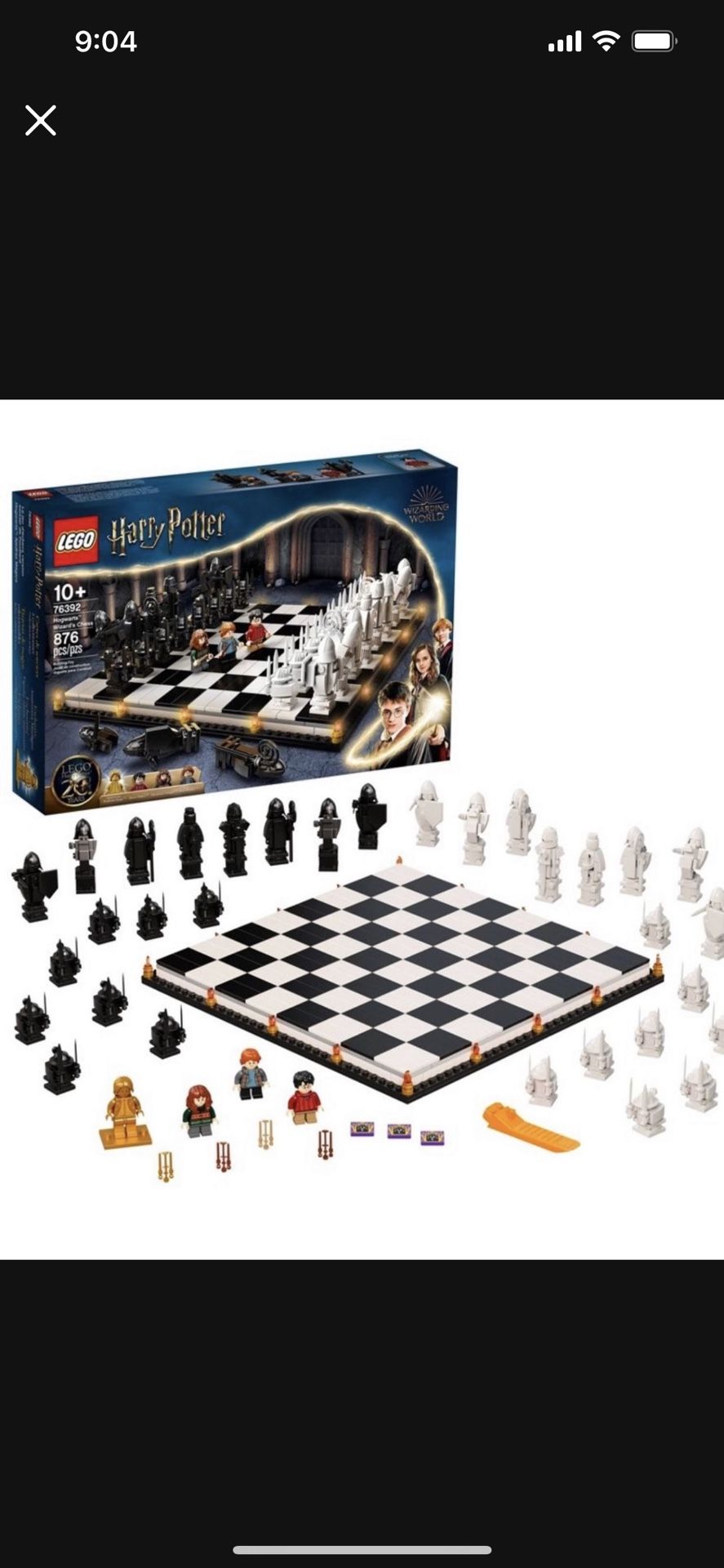 Lego Harry Potter Hogwarts Wizard's Chess Building Set 76392 Brand New In Box 