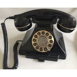 Antique Reproduction Phone wCord (1920s Film Noir) Works Well! Paramount Classic
