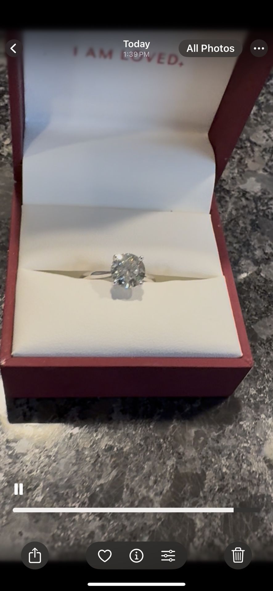 2 1/2 Carat Created Diamond.