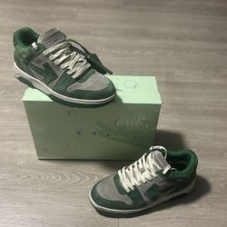 off white out of office grey/green