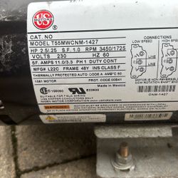 Hot Tub Motor Single Stage. 