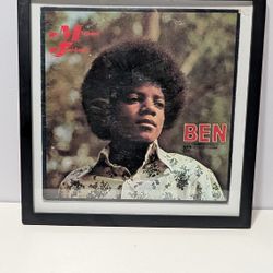 Framed Michael Jackson Ben Album Cover Art Vintage Display Wall Decor

