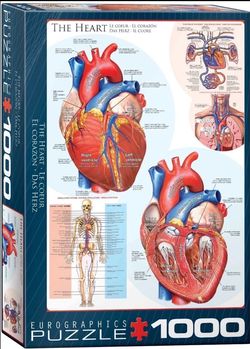 The Heart 1000 Piece Jigsaw Puzzle Eurographics Used 1x Like new condition, all pieces included