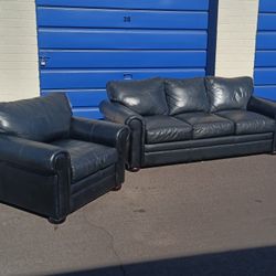 Omnia Top Grain Leather Sofa Set FREE DELIVERY 