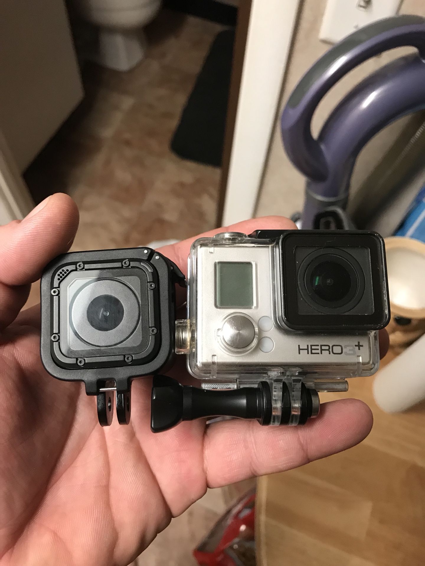 GoPro hero 3+ and session.