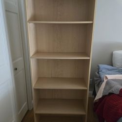 Light Wood Adjustable Book Shelf