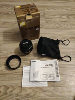 Nikon 35mm 50mm 70-300mm lenses