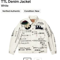 Stussy x Denim Tears x Our Legacy TTL Denim Jacket White Medium