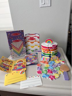Melissa & Doug Wooden Rainbow Layer Cake Play Set – Complete Set