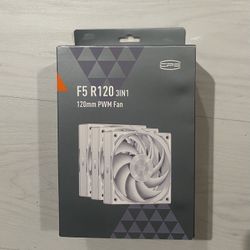 PCCOOLER 120mm 3 pack PWM PC case fans in White