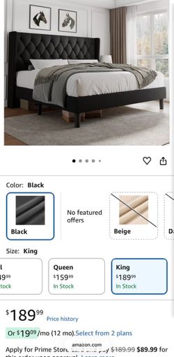 King bed frame