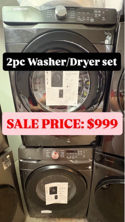 Samsung washer dryer set black