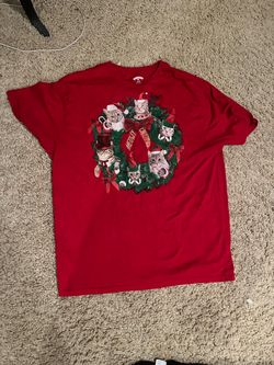 cat xmas shirt