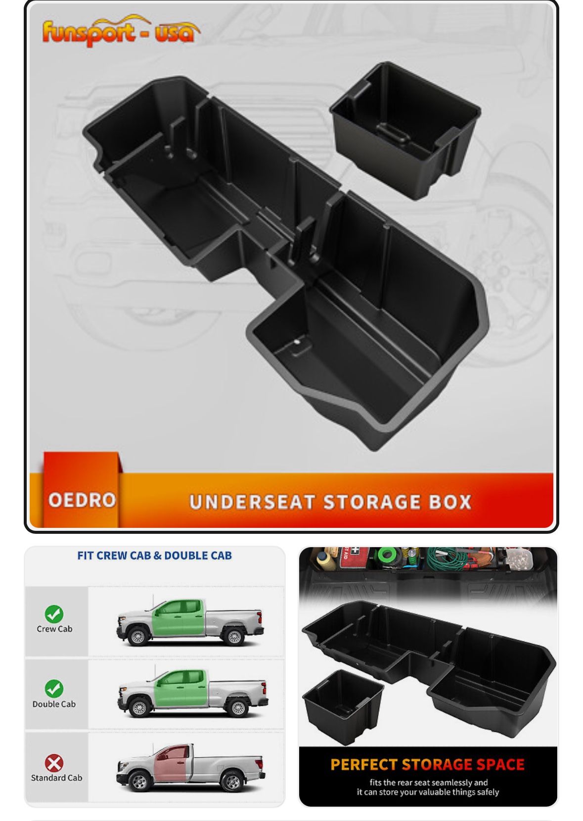 GMC CHEVY under Seat Storage